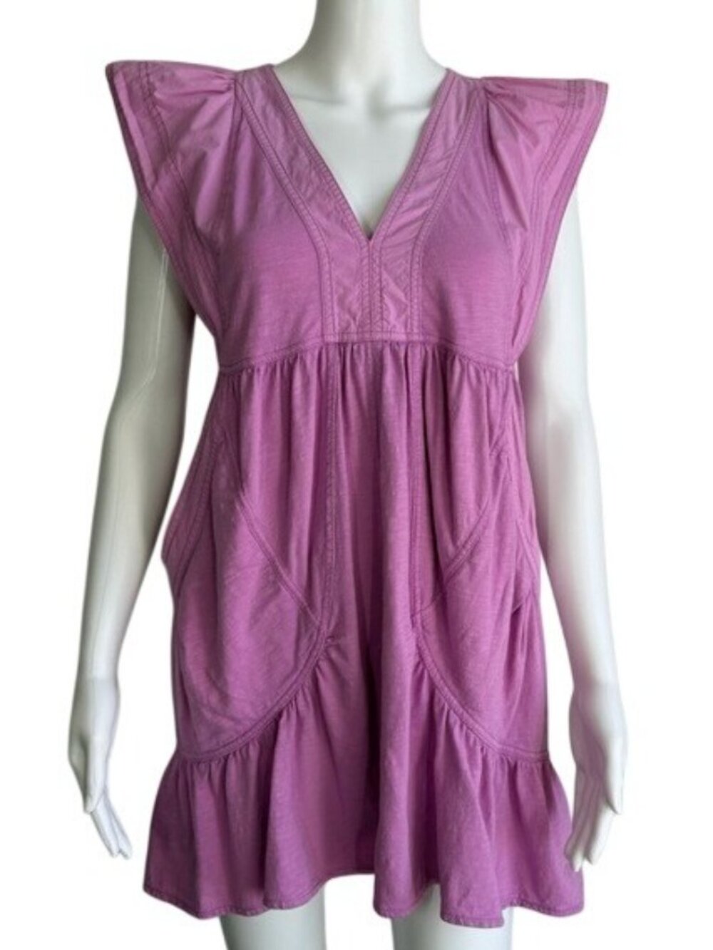 Daily Practice Flutter Babydoll Mini Dress – XS